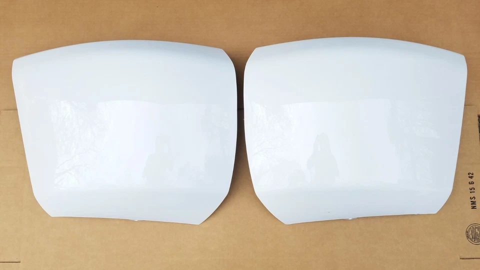 Комплект из 2 шт. 2007-2013 SILVERADO передний бампер окрашенные БЕЛЫЕ WA8624 угловые торцевые колпаки - Изображение 1 из 1