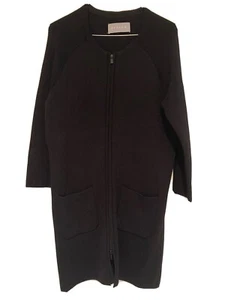 Jigsaw Black Coat with a zipper , Size 6-8 - Picture 1 of 7