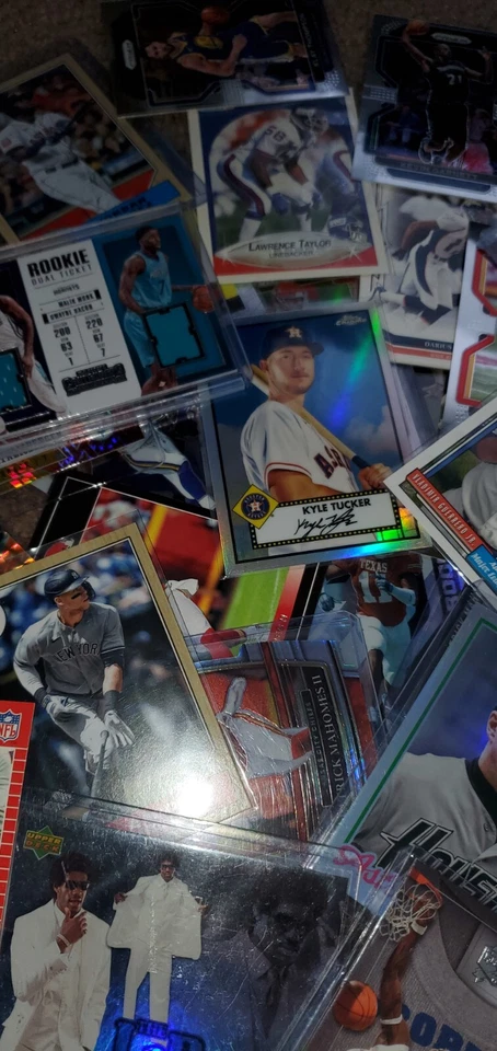 Lote de tarjetas deportivas aleatorias - 50 tarjetas MLB, NBA, NFL - ÉXITOS GARANTIZADOS - con extras Foto 1 de 1