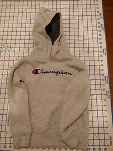 Boy's Champion Hoodie, Size 7, Gray - Picture 1 of 2