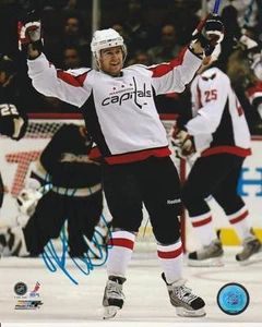 FOTO 8x10 firmada por Mike Green Washington Capitals! Autógrafo - Imagen 1 de 1
