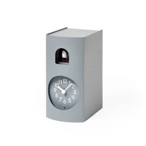 Lemnos Cuckoo Clock GF17-04 GY Gray Analog Steel Bockoo Japan - Picture 1 of 11