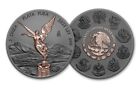 Mexico 2023 1oz .999 Silver Libertad Enhanced With Black Ruthenium And Pink Gold