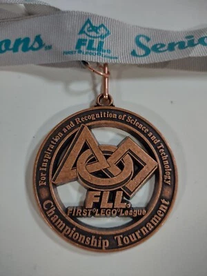 First Lego League Official Tournament Medal w Lanyard FLL | Z4 - Image 1 of 3