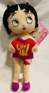 BETTY BOOP SOFT VALENTINE'S DAY CUPID PLUSH DOLL PREOWNED W TAG 14" TALL CUTE - Picture 1 of 6