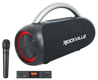 Audio-Technica ATW-2120CS Wireless Mic Handheld UHF Microphone+Party Boombox - Image 1 of 4