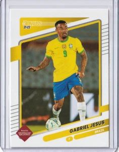Gabriel Jesus 2022 Donruss Soccer Card Base Road to FIFA Qatar #22 - Picture 1 of 3