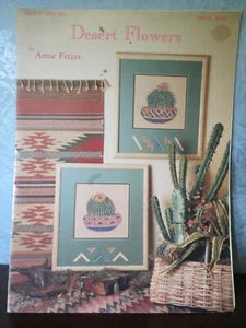 DESERT FLOWERS BY ANNE FETZER - PLASTIC CANVAS #KIS-32 - Picture 1 of 2