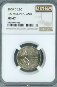 2009-D Virgin Islands Quarter NGC MS67 Business Auction - Picture 1 of 2