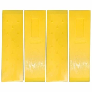 4 Pack 12" Tree Felling Wedge Logging Bucking Falling ABS Plastic (Yellow) - Picture 1 of 6