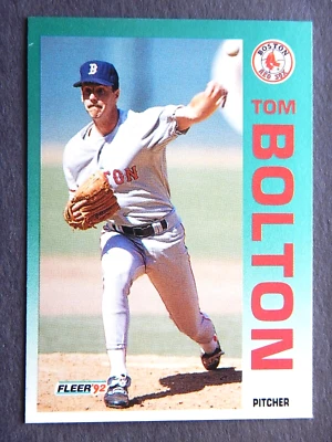 Tom Bolton #33 Fleer 1992 Baseball Card (Boston Red Sox) LN - Image 1 of 2