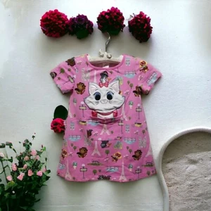 Aristocats Marie Pink Dress Disney Store Girls SZ M 7/8 Cat Pocket Paris Icons - Picture 1 of 8