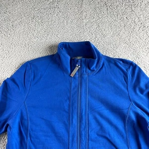 Talbots Jacke Damen Large Blau Pullover Full Zip Mock Neck Stretch Outdoor - Bild 1 von 9