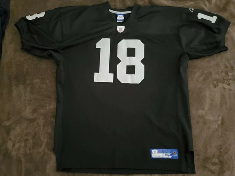 Reebok Randy Moss Oakland/Las Vegas Raiders NFL Jersey ~ Size 54 Cover