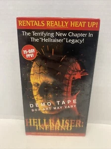 Hellraiser Inferno VHS DEMO TAPE Promo SCREENER Clive Barker Horror Pinhead - Picture 1 of 3