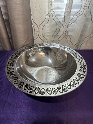 Ensaladera de metal pesada Wilton Reggae Armetale peltre Foto 1 de 4