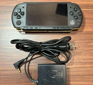 Monster Hunter Limited Model PSP 3000 Matte Black Gold Console Japan Game Sony - Picture 1 of 12