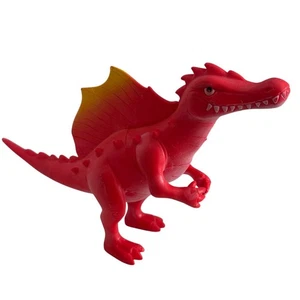 Ankyo Toy Dinosaur Dragon Figure Red with Spiky Back Kids Pretend Play 8.5 Inch - Picture 1 of 11
