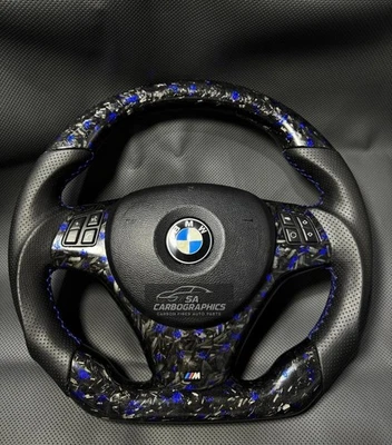 BMW E90 E92 E82 3 1 Series 2006–2013 Forged Carbon Fiber M Sport Steering Wheel - Image 1 of 4