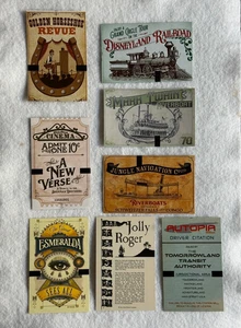 2025 8er Set Disneyland 70th Anniversary Sammelkarten Eisenbahn Mark Twain - Bild 1 von 7
