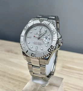 Rolex Yacht-Master 16622 40mm Stainless Steel & Platinum Bezel / Red Second Hand - Picture 1 of 7