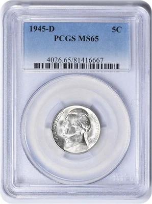 1945-D Jefferson Nickel MS65 PCGS - Image 1 of 4