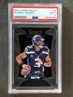 2014 Select Russell Wilson Seahawks Mint PSA 9 - Image 1 of 2