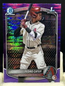 PEDRO CATUY 2025 Bowman Chrome 1st Bowman #/250 PURPLE PULSAR #bcp-210 D-Backs - Picture 1 of 2
