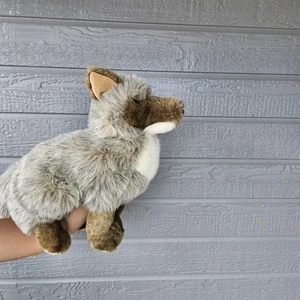 Folkmanis Kojote Hund Wolf große Ganzkörper Plüsch Handpuppe 15 Zoll realistisch - Bild 1 von 6
