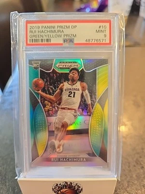 2019-20 Panini Prizm Draft Picks - Rui Hachimura #10 Green/Yellow Prizm - Image 1 of 2