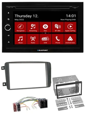 Blaupunkt MP3 DVD Bluetooth DAB 2DIN USB Autoradio für Mercedes C-Klasse Vito CL - Bild 1 von 4