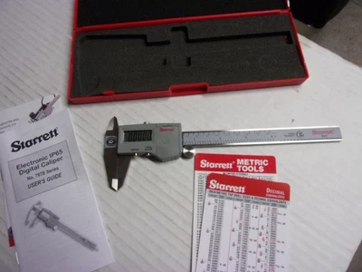STARRETT  #797B-6/150  Electronic Digital Caliper.   IP65  W/Case   NEW - Image 1 of 4