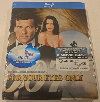 For Your Eyes Only (Blu-ray 1981, 2012) Roger Moore 007 James Bond NEW SEALED Foto 1 de 2