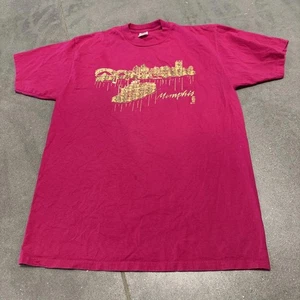DS 1993 Vintage Pink Memphis Gold Riverboat Single Stitch Herren XL Made In USA - Bild 1 von 9