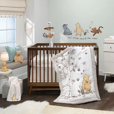 Lambs & Ivy Disney Baby Storytime Pooh 3-Piece Nursery Crib Bedding Set - Image 1 of 4