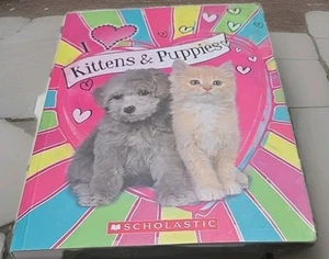 Scholastic I Love Puppies & Kittens Activity Sticker Book Paperback Stickers - Picture 1 of 7