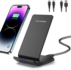 Station d'accueil support chargeur sans fil pour iPhone Samsung Google Huawei charge rapide - Photo 1 sur 6
