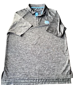 Mens NC Tarheels State Polo Shirt Short Sleeve 3/4 Button, Collard - Picture 1 of 8