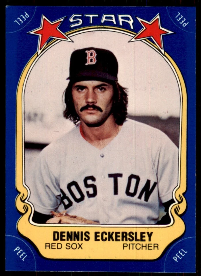 1981 Fleer Star Stickers Dennis Eckersley Baseball Cards #34 - Image 1 of 2