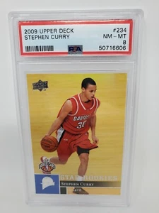 2009-10 Upper Deck Stephen Curry #234 Star Rookies PSA 8 NM-MT Warriors RC - Picture 1 of 2