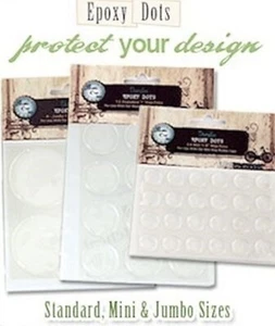 Clear Epoxy Round Dots Picture Pebbles to Seal Images / Many Sizes  - Picture 1 of 6