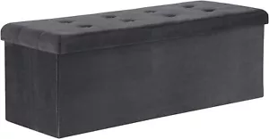 Sitzhocker mit Stauraum 110cm Aufbewahrungsbox Sitztruhe 118L Klappbar Zimmer - Bild 1 von 9