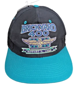 NASCAR Vintage Cap 1996 Brickyard 400 Logo 7 Snapback Hat Indianapolis Motor NEW - Picture 1 of 11