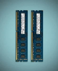 SK hynix 16GB KIt 2x 8GB DDR3 RAM | 2Rx8 PC3 12800U | 11-13-B1 | 1600Mhz | 1,5V - Bild 1 von 4