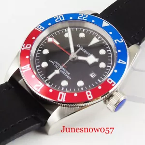 CORGEUT 41mm GMT Men's Watch Sapphire Glass Automatic Watch Luminous Hands - Picture 1 of 4
