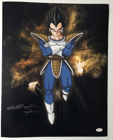 Chris Sabat Signed Autographed 16x20 Photo Dragon Ball Z Vegeta JSA COA 15 Cover