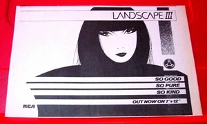 Landscape III So Good So Pure So Kind ORIG 1983 Press/Mag ADVERT 8.5"x 5.5"Synth - Picture 1 of 3