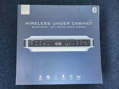 ILive Wireless IKBC384S Bluetooth Under Cabinet Music System with CD Player, - Image 1 of 3