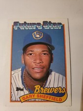 1988 Topps Baseball Gary Sheffield Error Card & Rookie  ( RED Marking By His Ear