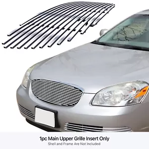 Fits 2006-2009 Buick Lucerne Main Upper Chrome Billet Grille Grill Insert - Picture 1 of 7